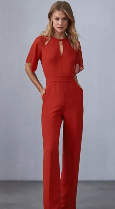 Red jumpsuit